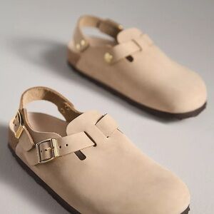 New Birkenstock Tokio Nubuck Leather Clogs